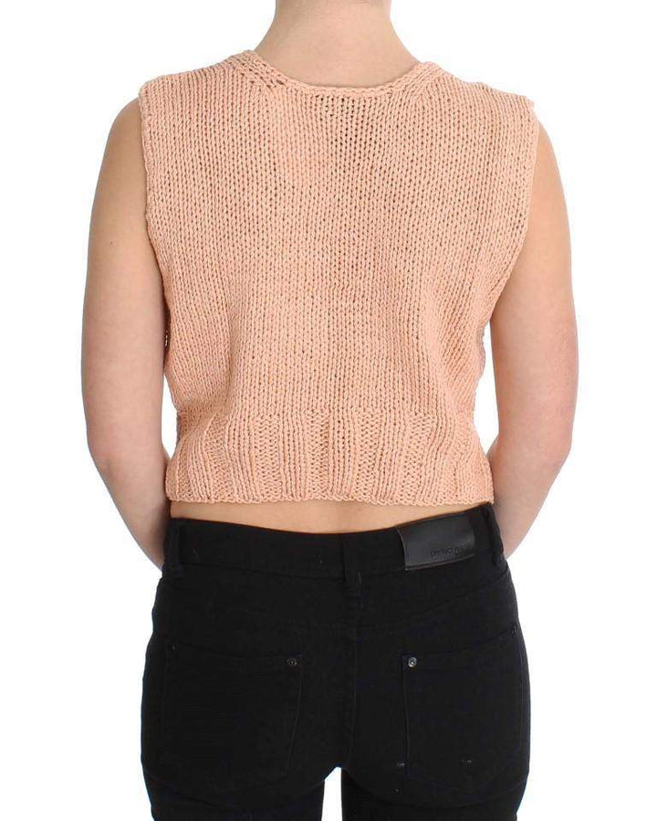 PINK MEMORIES  Cotton Blend Knitted Sleeveless Sweater #women, Catch, feed-agegroup-adult, feed-color-pink, feed-gender-female, feed-size-One Size, Gender_Women, Kogan, One Size, Pink, PINK MEMORIES, Sweaters - Women - Clothing at SEYMAYKA