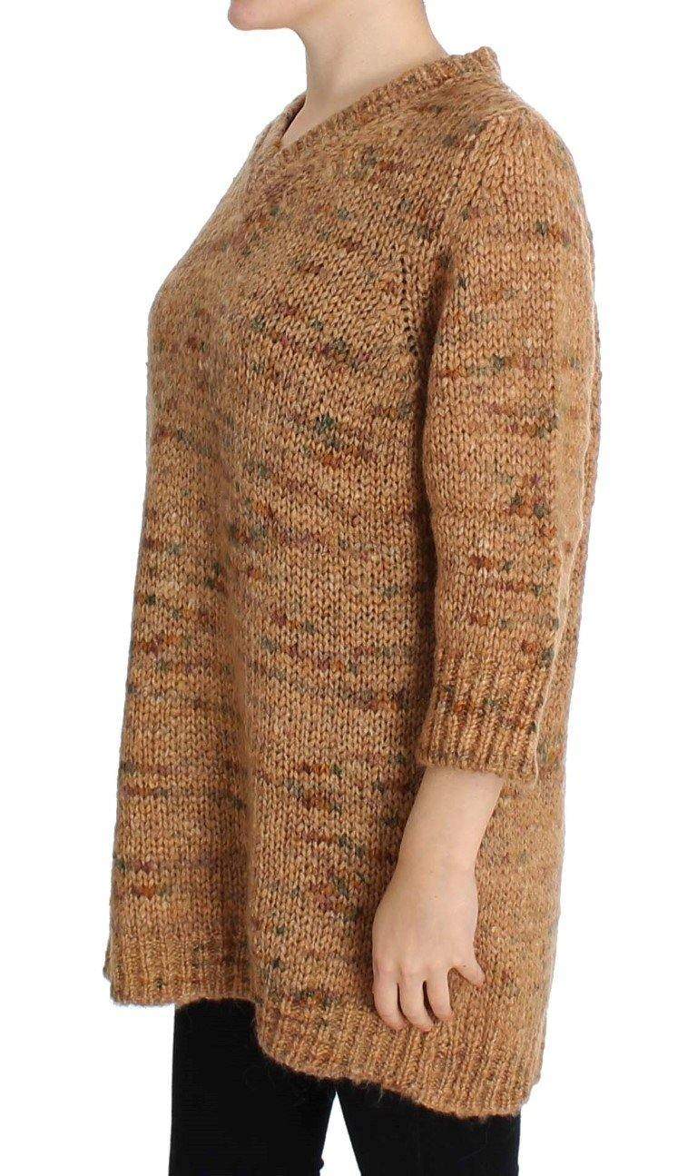 PINK MEMORIES  Wool Blend Knitted Oversize Sweater #women, Brown, Catch, feed-agegroup-adult, feed-color-brown, feed-color-pink, feed-gender-female, feed-size-IT40|S, feed-size-IT42|M, feed-size-IT44|L, Gender_Women, IT40|S, IT42|M, IT44|L, Kogan, PINK MEMORIES, Sweaters - Women - Clothing at SEYMAYKA