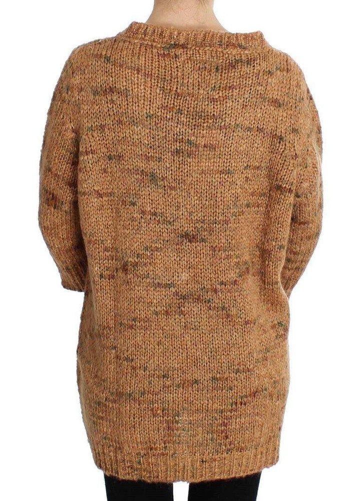 PINK MEMORIES  Wool Blend Knitted Oversize Sweater #women, Brown, Catch, feed-agegroup-adult, feed-color-brown, feed-color-pink, feed-gender-female, feed-size-IT40|S, feed-size-IT42|M, feed-size-IT44|L, Gender_Women, IT40|S, IT42|M, IT44|L, Kogan, PINK MEMORIES, Sweaters - Women - Clothing at SEYMAYKA