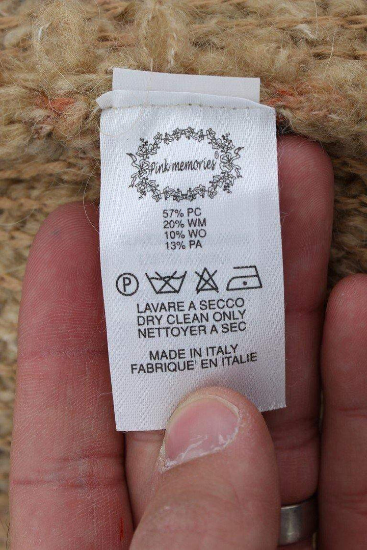 PINK MEMORIES  Wool Blend Cape Sweater #women, Beige, Catch, feed-agegroup-adult, feed-color-beige, feed-color-pink, feed-gender-female, feed-size-IT42|M, Gender_Women, IT42|M, Kogan, PINK MEMORIES, Sweaters - Women - Clothing at SEYMAYKA