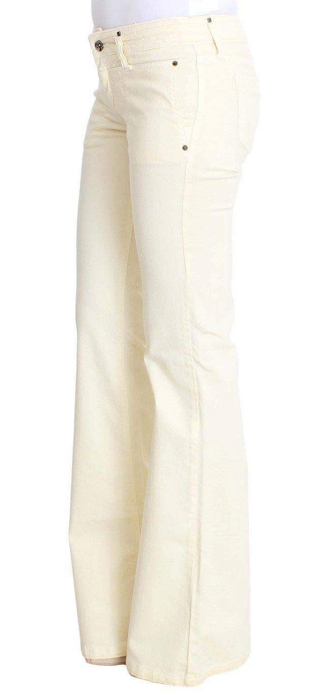 COSTUME NATIONAL C’N’C   Cotton Stretch Flare Jeans #women, Catch, Costume National, feed-agegroup-adult, feed-color-white, feed-gender-female, feed-size-W26, Gender_Women, Jeans & Pants - Women - Clothing, Kogan, W26, White at SEYMAYKA