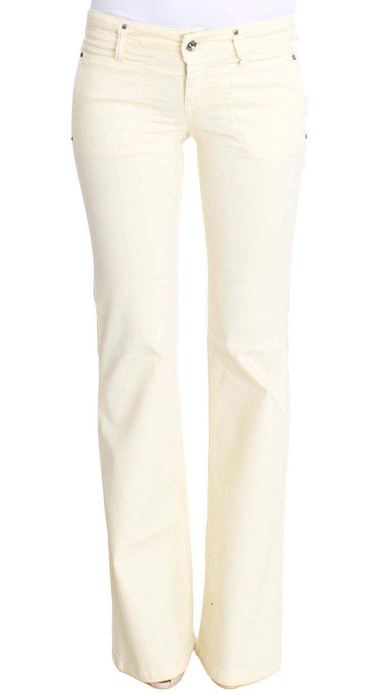 COSTUME NATIONAL C’N’C   Cotton Stretch Flare Jeans #women, Catch, Costume National, feed-agegroup-adult, feed-color-white, feed-gender-female, feed-size-W26, Gender_Women, Jeans & Pants - Women - Clothing, Kogan, W26, White at SEYMAYKA
