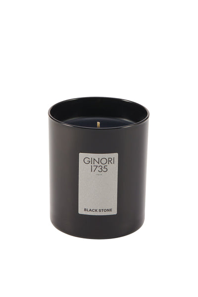 Ginori 1735 black stone scented candle refill for il seguace 190 gr-1