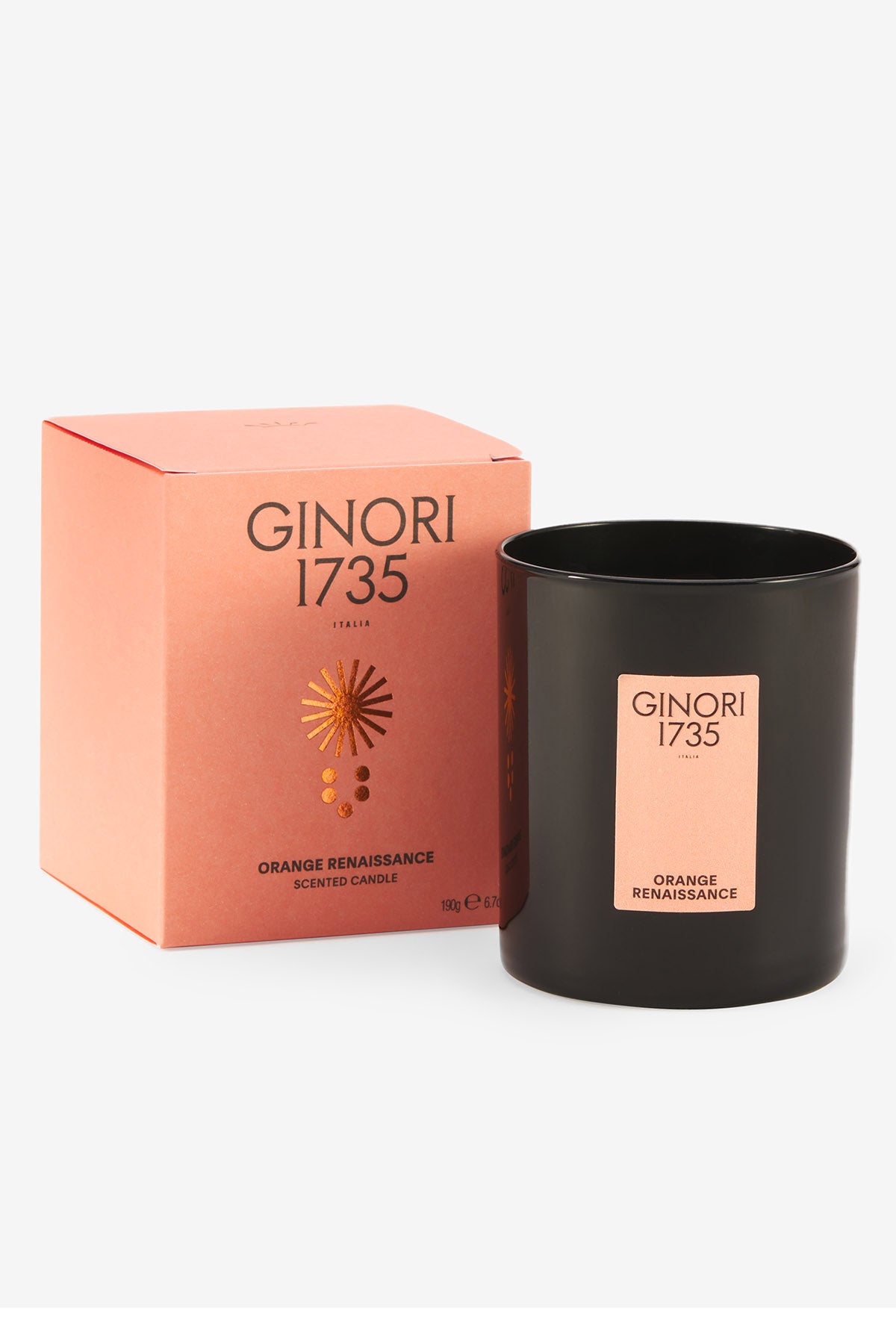 Ginori 1735 orange renaissance scented candle refill for il seguace 190 gr-2