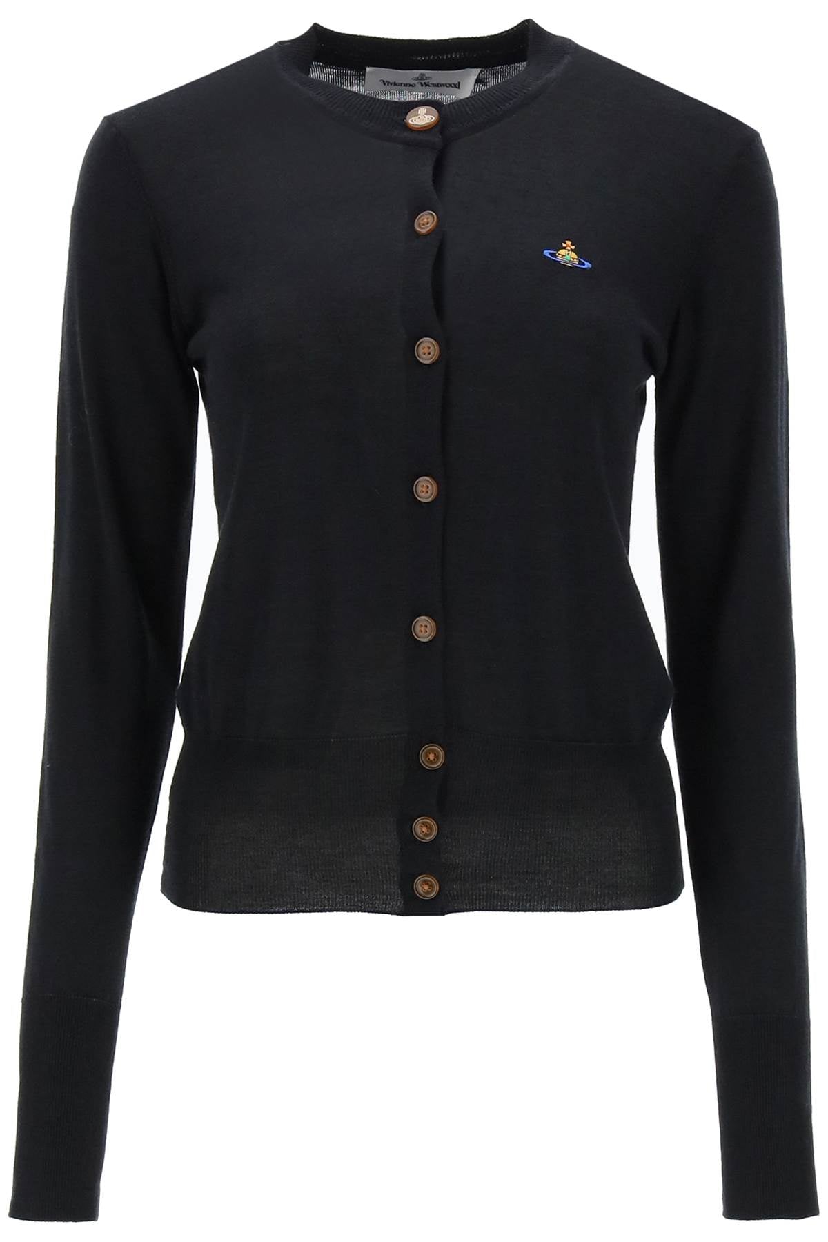 Vivienne westwood bea cardigan with embroidered logo-0
