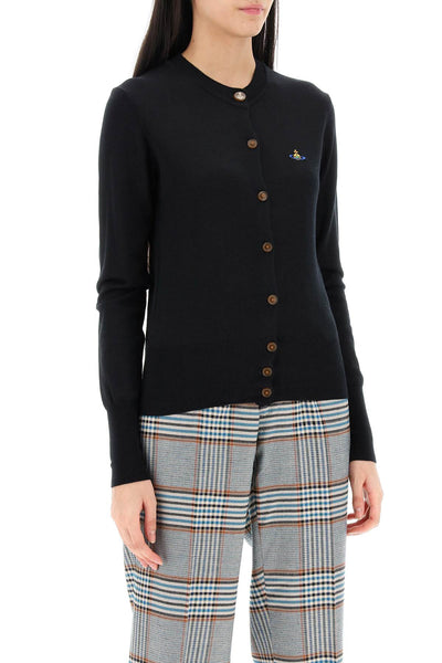 Vivienne westwood bea cardigan with embroidered logo-1