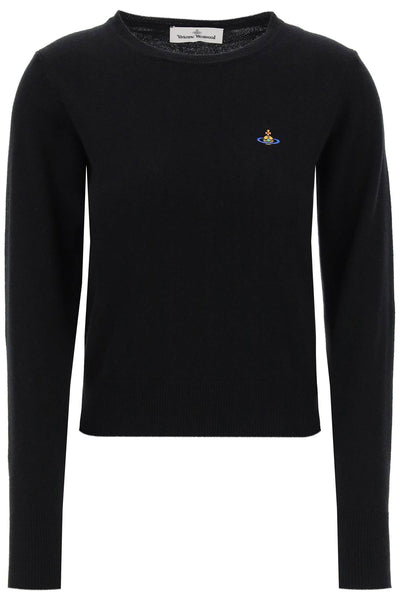 Vivienne westwood bea cardigan with logo embroidery-0