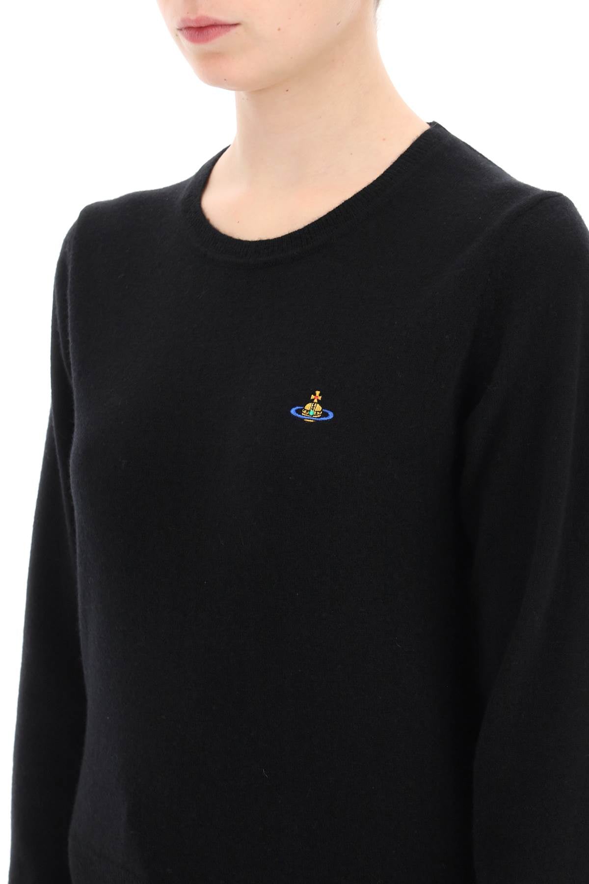 Vivienne westwood bea cardigan with logo embroidery-3