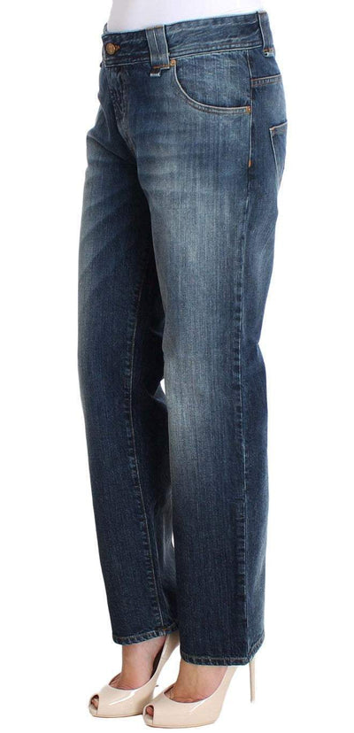 John Galliano Blue Wash Relaxed Fit Cotton Stretch Denim Jeans #women, Blue, feed-agegroup-adult, feed-color-blue, feed-gender-female, feed-size-W25, Jeans & Pants - Women - Clothing, John Galliano, W25 at SEYMAYKA