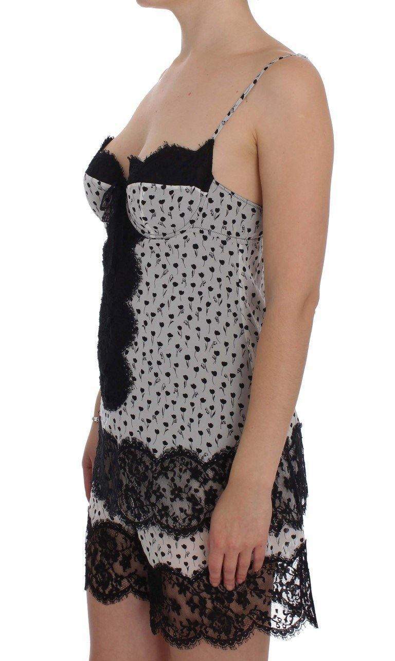 Dolce & Gabbana  Black Silk Lace Babydoll Lingerie Top #women, Black, Brand_Dolce & Gabbana, Catch, Dolce & Gabbana, feed-agegroup-adult, feed-color-black, feed-gender-female, feed-size-IT1 | XS, feed-size-IT2 | S, feed-size-IT4 | L, Gender_Women, IT1 | XS, IT2 | S, IT4 | L, Kogan, Underwear - Women - Clothing at SEYMAYKA