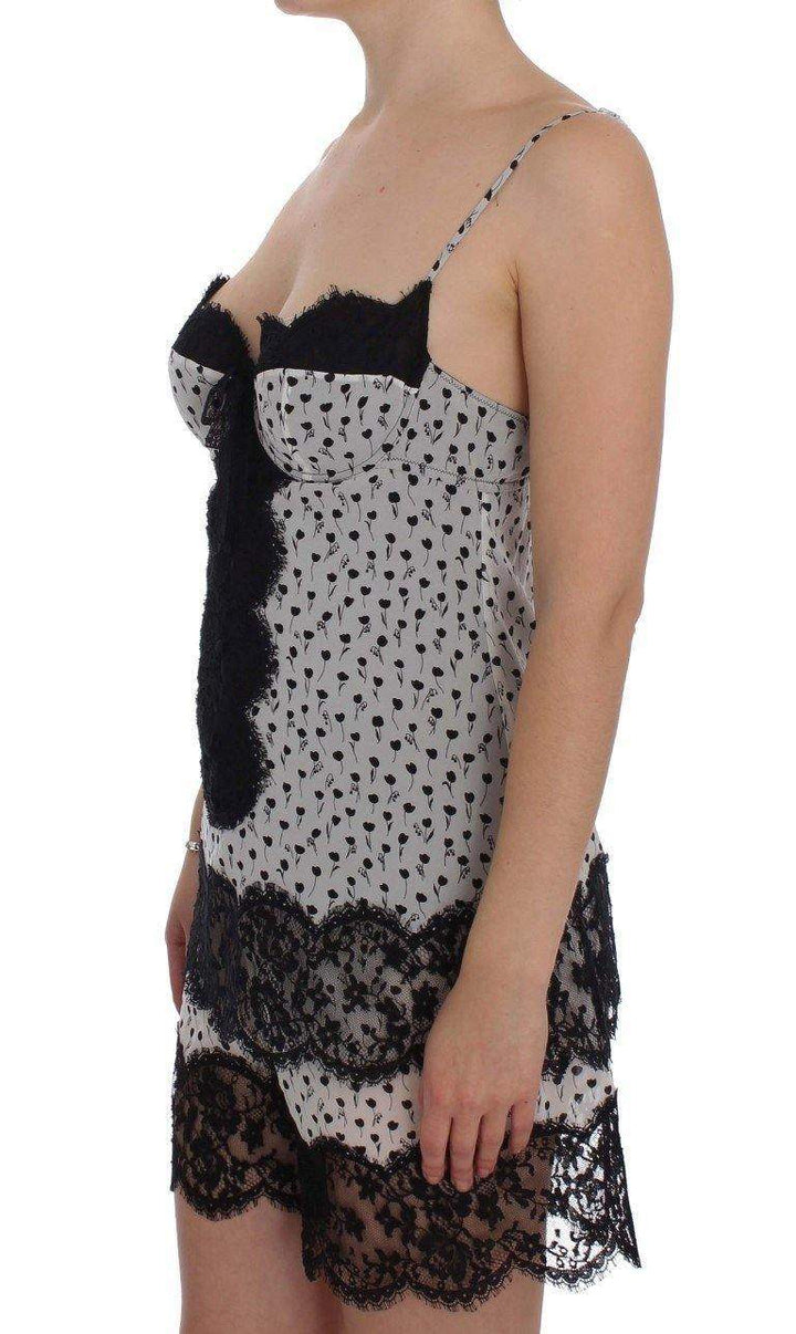 Dolce & Gabbana  Black Silk Lace Babydoll Lingerie Top #women, Black, Brand_Dolce & Gabbana, Catch, Dolce & Gabbana, feed-agegroup-adult, feed-color-black, feed-gender-female, feed-size-IT1 | XS, feed-size-IT2 | S, feed-size-IT4 | L, Gender_Women, IT1 | XS, IT2 | S, IT4 | L, Kogan, Underwear - Women - Clothing at SEYMAYKA