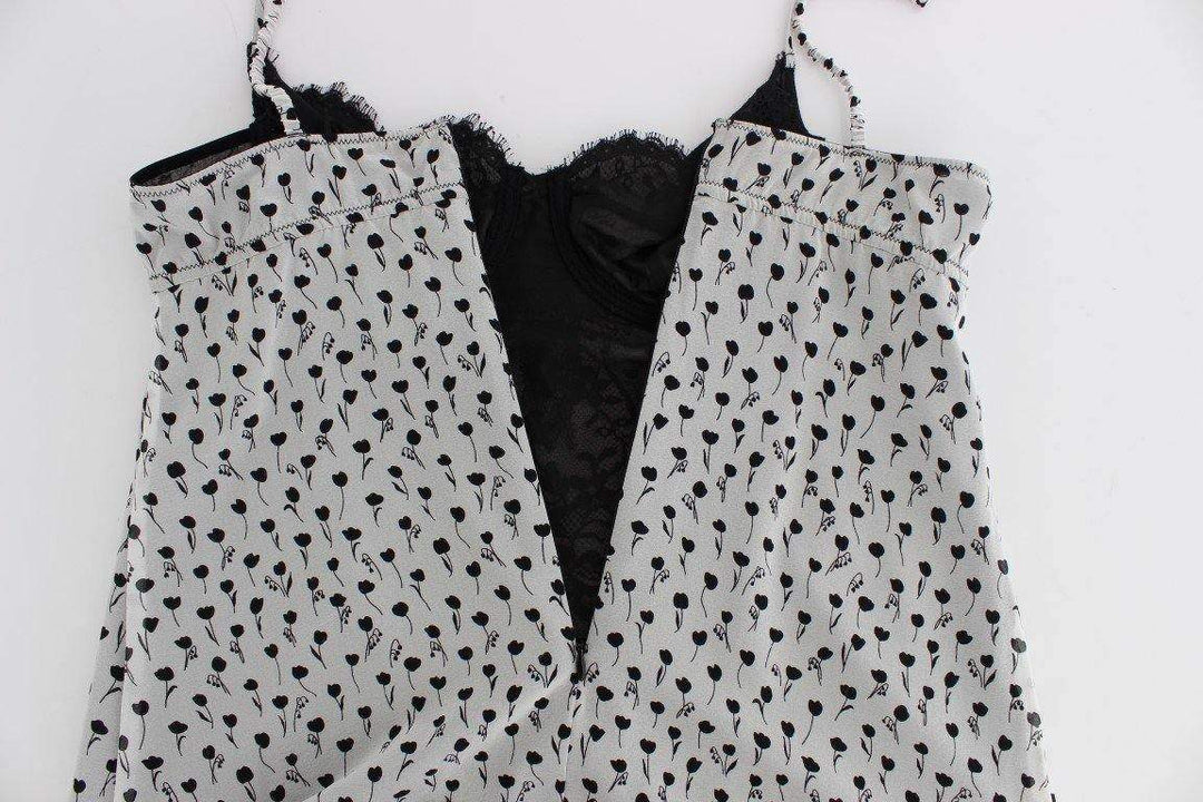 Dolce & Gabbana  Black Silk Lace Babydoll Lingerie Top #women, Black, Brand_Dolce & Gabbana, Catch, Dolce & Gabbana, feed-agegroup-adult, feed-color-black, feed-gender-female, feed-size-IT1 | XS, feed-size-IT2 | S, feed-size-IT4 | L, Gender_Women, IT1 | XS, IT2 | S, IT4 | L, Kogan, Underwear - Women - Clothing at SEYMAYKA