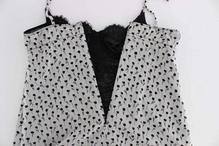 Dolce & Gabbana  Black Silk Lace Babydoll Lingerie Top #women, Black, Brand_Dolce & Gabbana, Catch, Dolce & Gabbana, feed-agegroup-adult, feed-color-black, feed-gender-female, feed-size-IT1 | XS, feed-size-IT2 | S, feed-size-IT4 | L, Gender_Women, IT1 | XS, IT2 | S, IT4 | L, Kogan, Underwear - Women - Clothing at SEYMAYKA