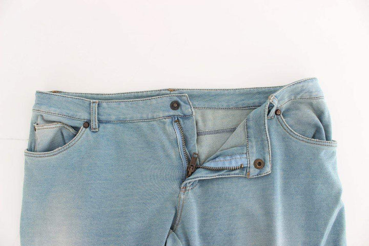 ERMANNO SCERVINO Women   Capri Pants Cropped Jeans #women, Blue, Catch, Ermanno Scervino, feed-agegroup-adult, feed-color-blue, feed-gender-female, feed-size-IT2 | S, feed-size-IT3 | M, Gender_Women, IT2 | S, IT3 | M, Jeans & Pants - Women - Clothing, Kogan at SEYMAYKA