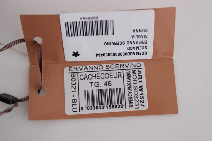 ERMANNO SCERVINO Women   Cashmere Cardigan Sweater #women, Blue, Catch, Ermanno Scervino, feed-agegroup-adult, feed-color-blue, feed-gender-female, feed-size-IT46 | L, Gender_Women, IT46 | L, Kogan, Sweaters - Women - Clothing at SEYMAYKA