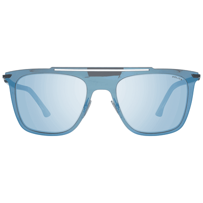Police SPL581  Mirrored Rectangle Sunglasses #men, Blue, feed-agegroup-adult, feed-color-blue, feed-gender-male, feed-size-OS, Gender_Men, Police, Sunglasses for Men - Sunglasses at SEYMAYKA