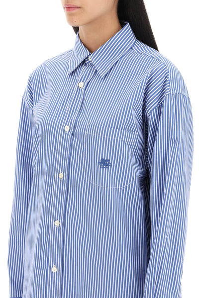 Etro striped poplin shirt-3