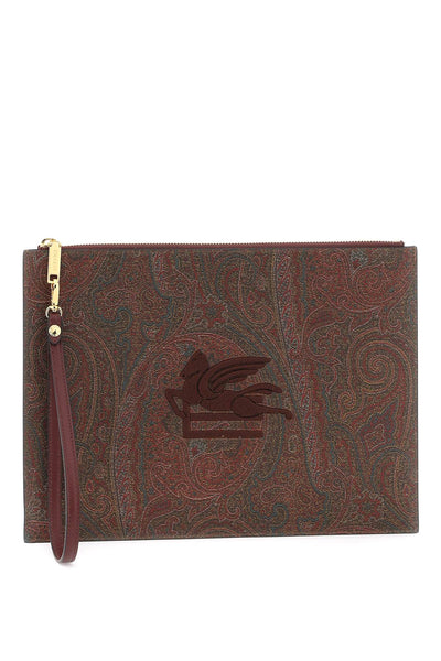 Etro paisley pouch with embroidery-0