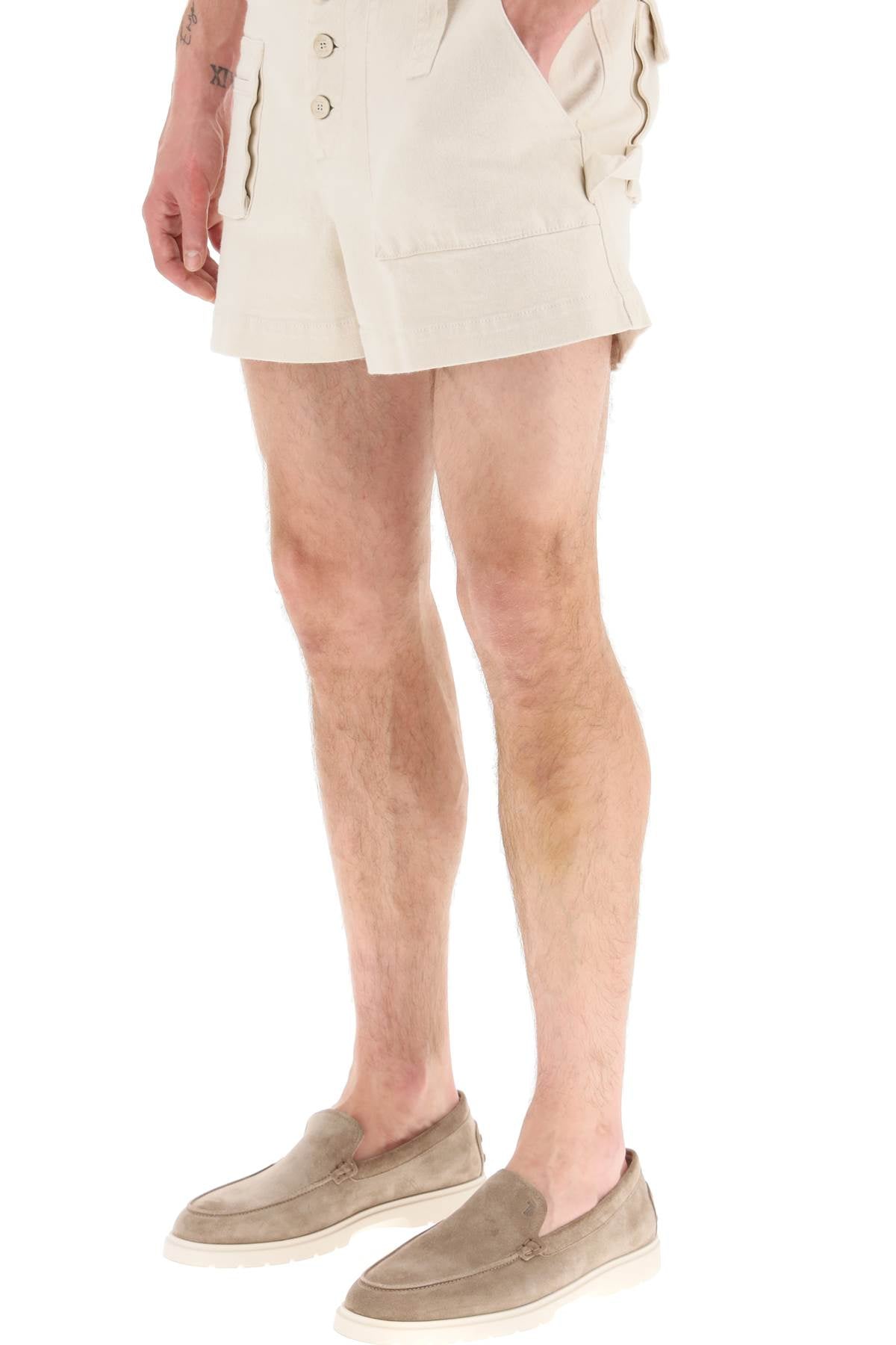 Etro multi-pocket high-waist shorts-3
