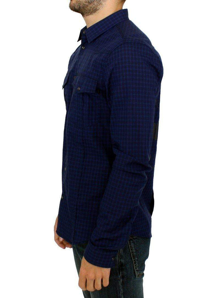 COSTUME NATIONAL C’N’C   Checkered Cotton Shirt #men, Blue, Catch, Costume National, feed-agegroup-adult, feed-color-blue, feed-gender-male, feed-size-IT48 | M, Gender_Men, IT48 | M, Kogan, Shirts - Men - Clothing at SEYMAYKA