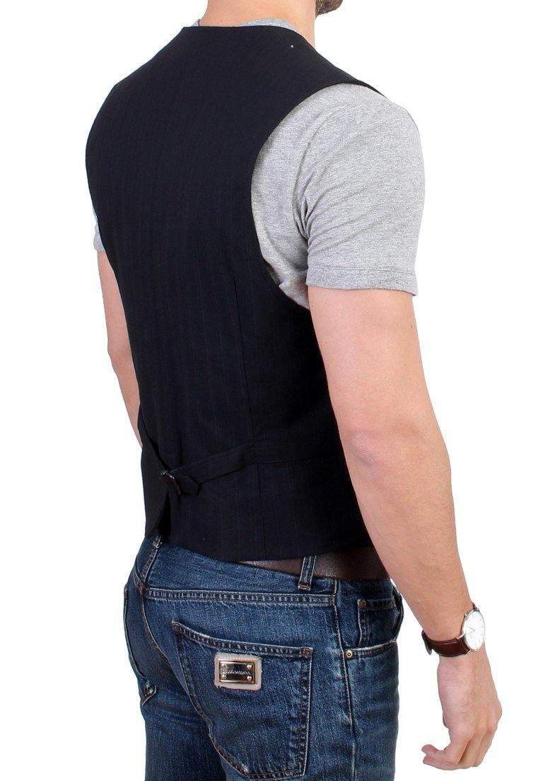 COSTUME NATIONAL C’N’C  Striped Cotton Casual Vest #men, Black, Catch, Costume National, feed-agegroup-adult, feed-color-black, feed-gender-male, feed-size-IT48 | M, Gender_Men, IT48 | M, Kogan, Vests - Men - Clothing at SEYMAYKA