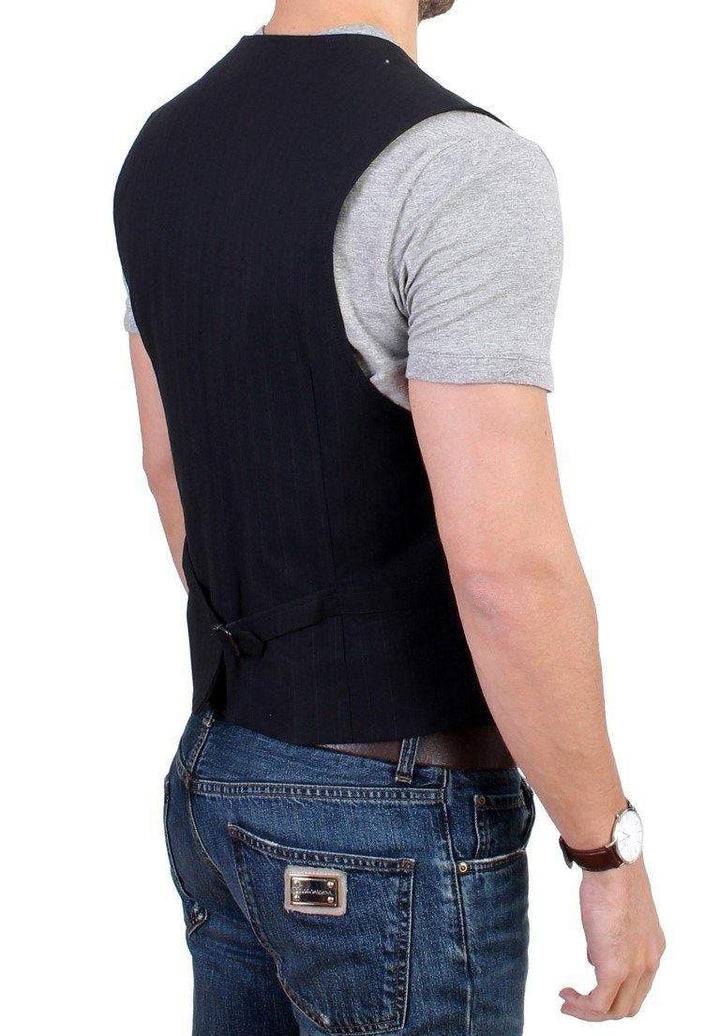 COSTUME NATIONAL C’N’C  Striped Cotton Casual Vest #men, Black, Catch, Costume National, feed-agegroup-adult, feed-color-black, feed-gender-male, feed-size-IT48 | M, Gender_Men, IT48 | M, Kogan, Vests - Men - Clothing at SEYMAYKA