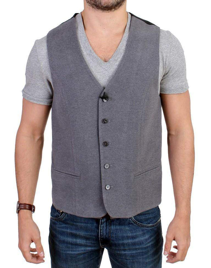 COSTUME NATIONAL C’N’C   Cotton Blend Casual Vest #men, Catch, Costume National, feed-agegroup-adult, feed-color-gray, feed-gender-male, feed-size-IT48 | M, Gender_Men, Gray, IT48 | M, Kogan, Vests - Men - Clothing at SEYMAYKA