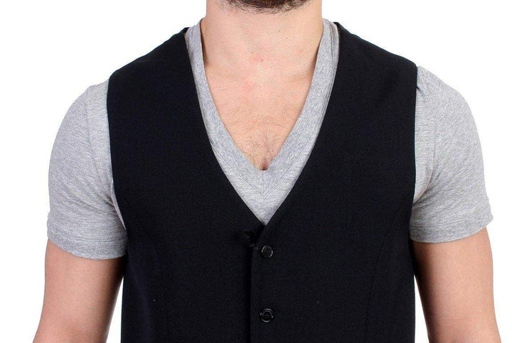 COSTUME NATIONAL C’N’C  Wool Blend Casual Vest #men, Black, Catch, Costume National, feed-agegroup-adult, feed-color-black, feed-gender-male, feed-size-IT48 | M, feed-size-IT50 | M-L, Gender_Men, IT48 | M, IT50 | M-L, Kogan, Vests - Men - Clothing at SEYMAYKA