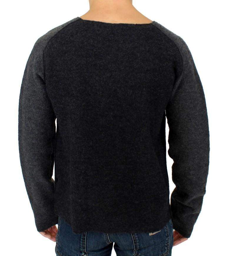 COSTUME NATIONAL C’N’C   Wool Crew Neck Sweater #men, Catch, Costume National, feed-agegroup-adult, feed-color-gray, feed-gender-male, feed-size-IT48 | M, Gender_Men, Gray, IT48 | M, Kogan, Sweaters - Men - Clothing at SEYMAYKA