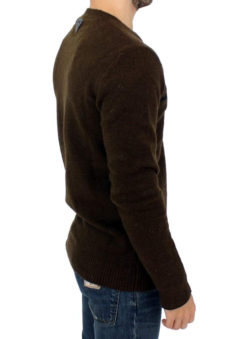 COSTUME NATIONAL C’N’C   Striped Crew Neck Sweater #men, Brown, Catch, Costume National, feed-agegroup-adult, feed-color-brown, feed-gender-male, feed-size-IT52 | XL, Gender_Men, IT52 | XL, Kogan, Sweaters - Men - Clothing at SEYMAYKA