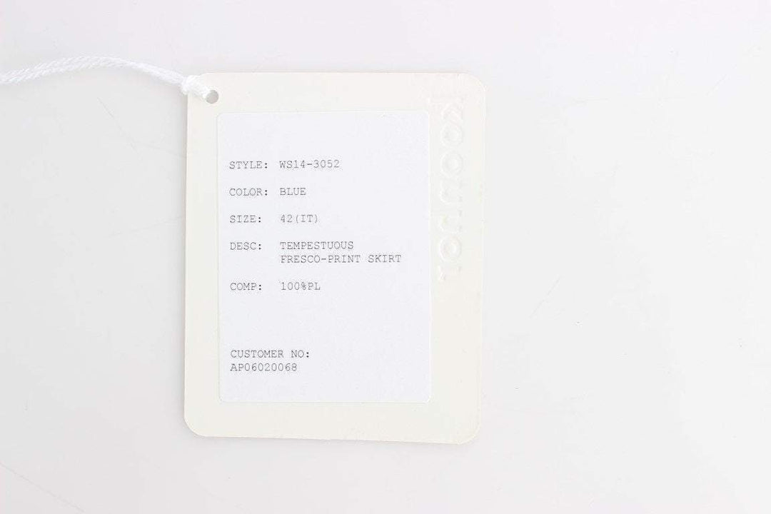 Koonhor  Peplum Fresco-Print Straight Pencil Skirt #women, Blue, Catch, feed-agegroup-adult, feed-color-blue, feed-gender-female, feed-size-IT40|S, feed-size-IT42|M, feed-size-IT44|L, Gender_Women, IT40|S, IT42|M, IT44|L, Kogan, Koonhor, Skirts - Women - Clothing at SEYMAYKA