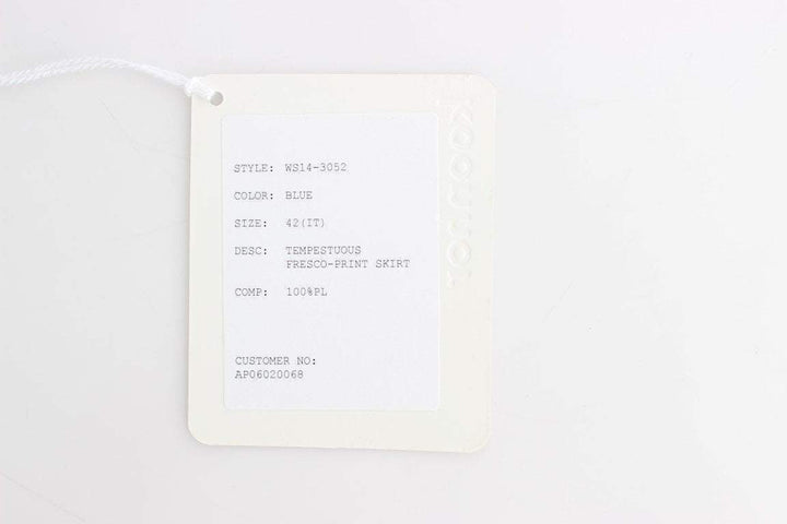 Koonhor  Peplum Fresco-Print Straight Pencil Skirt #women, Blue, Catch, feed-agegroup-adult, feed-color-blue, feed-gender-female, feed-size-IT40|S, feed-size-IT42|M, feed-size-IT44|L, Gender_Women, IT40|S, IT42|M, IT44|L, Kogan, Koonhor, Skirts - Women - Clothing at SEYMAYKA