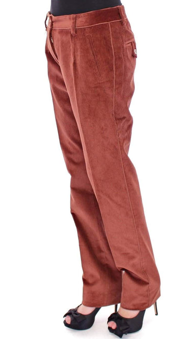 Dolce & Gabbana  Brown Corduroys Straight Logo Casual Pants #women, Brand_Dolce & Gabbana, Brown, Catch, Dolce & Gabbana, feed-agegroup-adult, feed-color-brown, feed-gender-female, feed-size-IT38|XS, feed-size-IT40|S, feed-size-IT44|L, feed-size-IT46|XL, Gender_Women, IT38|XS, IT40|S, IT44|L, IT46|XL, Jeans & Pants - Women - Clothing, Kogan at SEYMAYKA