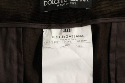Dolce & Gabbana Brown Corduroys Straight Logo Casual Pants #women, Brand_Dolce & Gabbana, Brown, Catch, Dolce & Gabbana, feed-agegroup-adult, feed-color-brown, feed-gender-female, feed-size-IT38|XS, feed-size-IT42|M, feed-size-IT44|L, Gender_Women, IT38|XS, IT40|S, IT42|M, IT44|L, Jeans & Pants - Women - Clothing, Kogan at SEYMAYKA