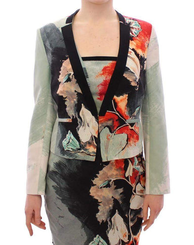 Sachin & Babi Multicolor Short Floral Blazer Jacket #women, Catch, feed-agegroup-adult, feed-color-multicolor, feed-gender-female, feed-size-IT38|XS, feed-size-IT40|S, Gender_Women, IT38|XS, IT40|S, Kogan, Multicolor, Sachin & Babi, Suits & Blazers - Women - Clothing at SEYMAYKA