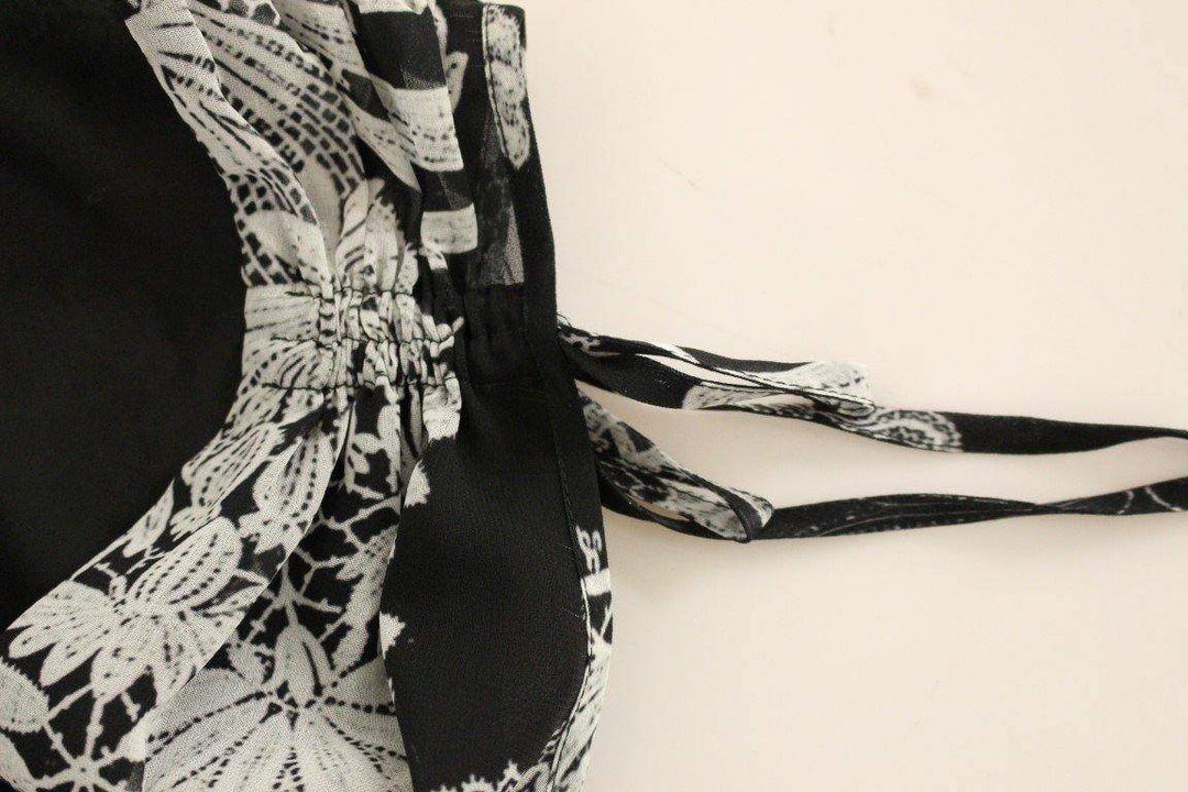 Sachin & Babi Silk Floral Pattern Shift Coctail Dress #women, Black/White, Catch, Clothing_Dress, Dresses - Women - Clothing, feed-agegroup-adult, feed-color-black, feed-color-white, feed-gender-female, feed-size-IT42|M, Gender_Women, IT42|M, Kogan, Sachin & Babi at SEYMAYKA