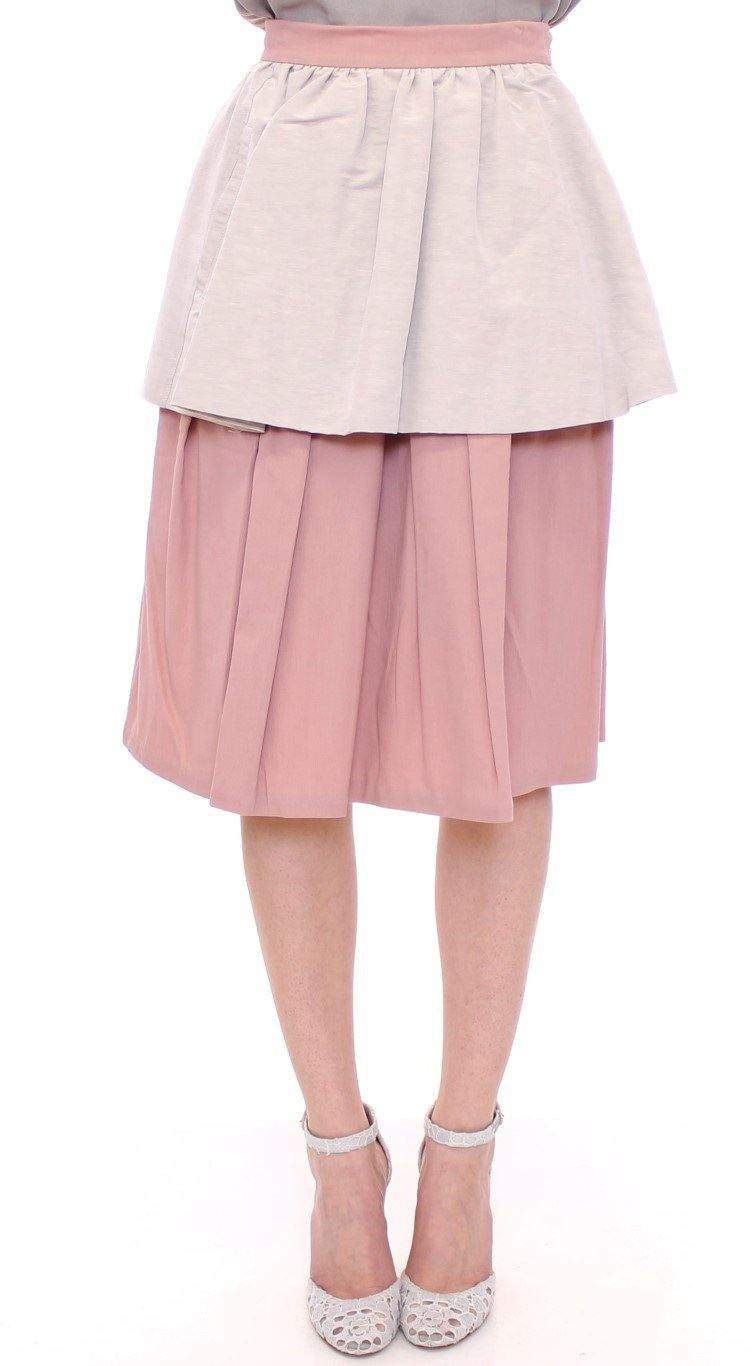 Comeforbreakfast   Knee-Length Pleated Skirt #women, Catch, Comeforbreakfast, feed-agegroup-adult, feed-color-pink, feed-gender-female, feed-size-S, feed-size-XS, Gender_Women, Kogan, Pink, S, Skirts - Women - Clothing, XS at SEYMAYKA