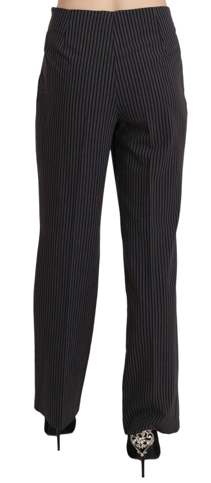 BENCIVENGA Striped Cotton Sretch Dress Trousers Pants #women, BENCIVENGA, Black, Catch, feed-agegroup-adult, feed-color-black, feed-gender-female, feed-size-IT42|M, Gender_Women, IT42|M, Jeans & Pants - Women - Clothing, Kogan, Women - New Arrivals at SEYMAYKA