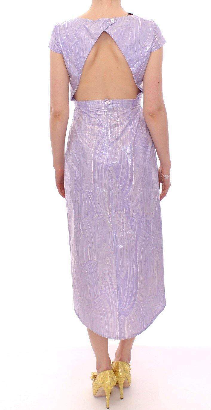 Licia Florio Purple Cap Sleeve Below Knee Sheath Dress #women, Catch, Clothing_Dress, Dresses - Women - Clothing, feed-agegroup-adult, feed-color-purple, feed-gender-female, feed-size-IT44|L, Gender_Women, IT44|L, Kogan, Licia Florio, Purple at SEYMAYKA