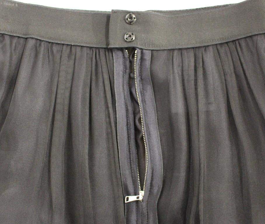 Dolce & Gabbana  Black Silk Transparent Above Knees Skirt #women, Black, Brand_Dolce & Gabbana, Catch, Dolce & Gabbana, feed-agegroup-adult, feed-color-black, feed-gender-female, feed-size-IT40|S, Gender_Women, IT40|S, Kogan, Skirts - Women - Clothing at SEYMAYKA