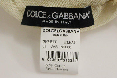 Dolce & Gabbana  Beige Sleeveless Cotton Top Tank Blouse #women, Beige, Brand_Dolce & Gabbana, Catch, Dolce & Gabbana, feed-agegroup-adult, feed-color-beige, feed-gender-female, feed-size-IT40|S, Gender_Women, IT40|S, Kogan, Tops & T-Shirts - Women - Clothing at SEYMAYKA