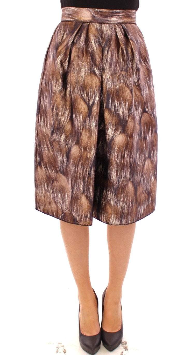 Dolce & Gabbana Brown Floral Silk Straight Full Skirt #women, Brand_Dolce & Gabbana, Brown, Catch, Dolce & Gabbana, feed-agegroup-adult, feed-color-brown, feed-gender-female, feed-size-IT36|XXS, feed-size-IT38|XS, feed-size-IT40|S, feed-size-IT42|M, feed-size-IT44|L, Gender_Women, IT36|XXS, IT38|XS, IT40|S, IT42|M, IT44|L, Kogan, Skirts - Women - Clothing at SEYMAYKA
