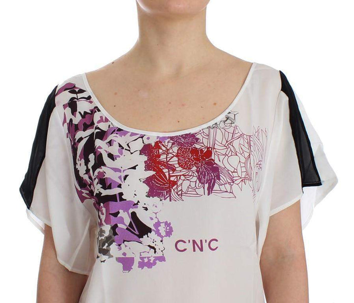 COSTUME NATIONAL C’N’C   Motive Print blouse #women, Catch, Costume National, feed-agegroup-adult, feed-color-white, feed-gender-female, feed-size-L, feed-size-M, feed-size-S, Gender_Women, Kogan, L, M, S, Tops & T-Shirts - Women - Clothing, White at SEYMAYKA