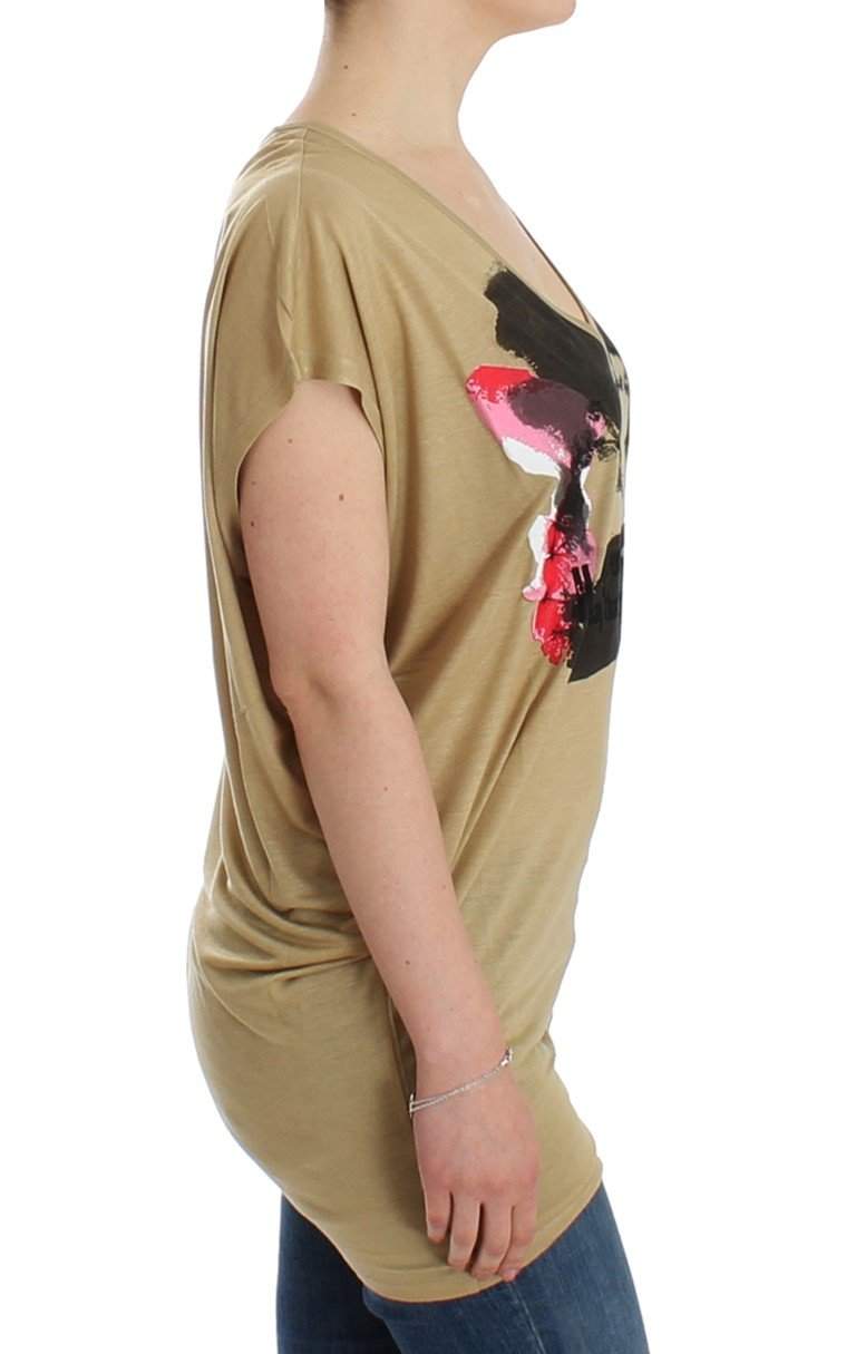 COSTUME NATIONAL C’N’C   Motive Print T-Shirt #women, Beige, Catch, Costume National, feed-agegroup-adult, feed-color-beige, feed-gender-female, feed-size-S, Gender_Women, Kogan, S, Tops & T-Shirts - Women - Clothing at SEYMAYKA