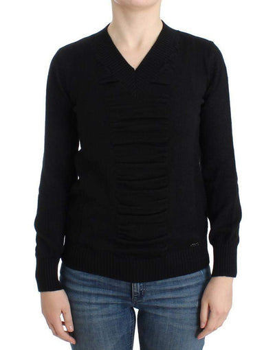 COSTUME NATIONAL C’N’C  V-Neck Wool Sweater #women, Black, Catch, Costume National, feed-agegroup-adult, feed-color-black, feed-gender-female, feed-size-XS, Gender_Women, Kogan, Sweaters - Women - Clothing, XS at SEYMAYKA