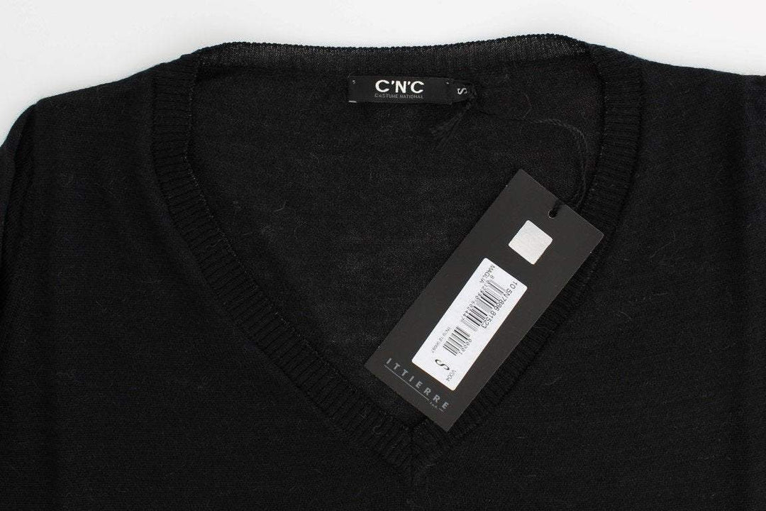 COSTUME NATIONAL C’N’C  V-Neck Lightweight Sweater #women, Black, Catch, Costume National, feed-agegroup-adult, feed-color-black, feed-gender-female, feed-size-M, Gender_Women, Kogan, M, Sweaters - Women - Clothing at SEYMAYKA