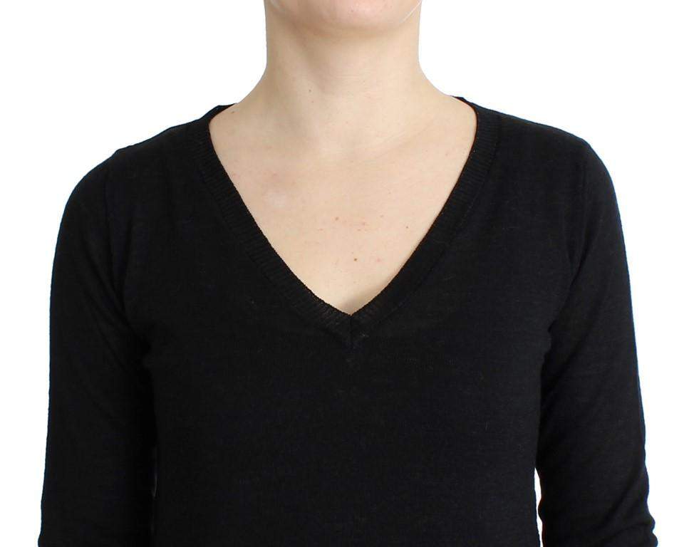 COSTUME NATIONAL C’N’C  V-Neck Lightweight Sweater #women, Black, Catch, Costume National, feed-agegroup-adult, feed-color-black, feed-gender-female, feed-size-M, Gender_Women, Kogan, M, Sweaters - Women - Clothing at SEYMAYKA