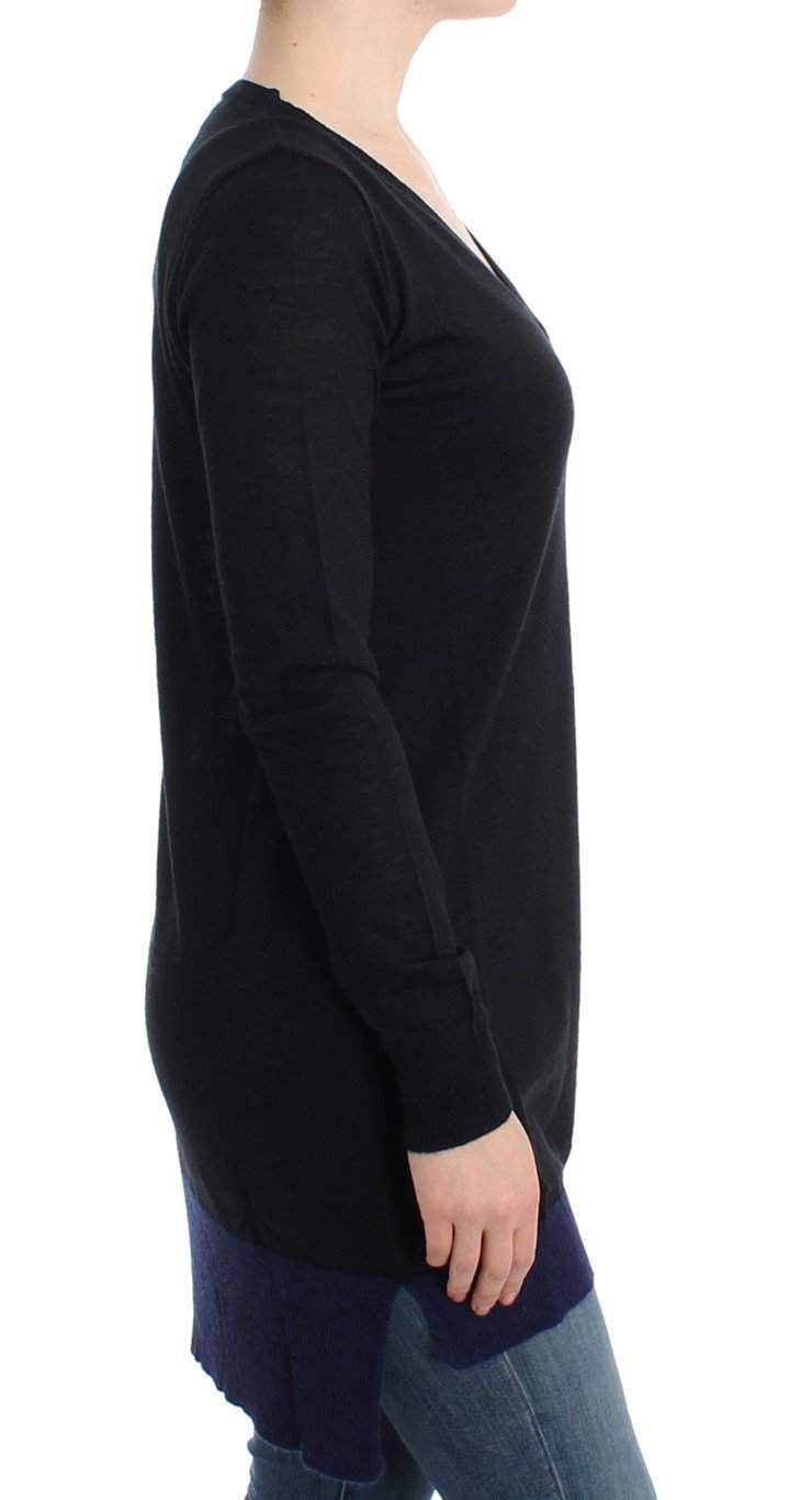 COSTUME NATIONAL C’N’C  V-Neck Lightweight Sweater #women, Black, Catch, Costume National, feed-agegroup-adult, feed-color-black, feed-gender-female, feed-size-M, Gender_Women, Kogan, M, Sweaters - Women - Clothing at SEYMAYKA