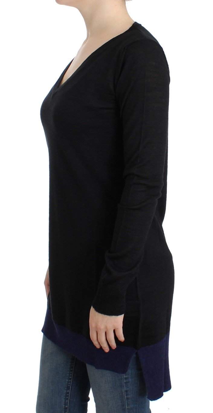 COSTUME NATIONAL C’N’C  V-Neck Lightweight Sweater #women, Black, Catch, Costume National, feed-agegroup-adult, feed-color-black, feed-gender-female, feed-size-M, Gender_Women, Kogan, M, Sweaters - Women - Clothing at SEYMAYKA