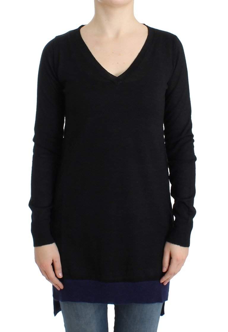 COSTUME NATIONAL C’N’C  V-Neck Lightweight Sweater #women, Black, Catch, Costume National, feed-agegroup-adult, feed-color-black, feed-gender-female, feed-size-M, Gender_Women, Kogan, M, Sweaters - Women - Clothing at SEYMAYKA